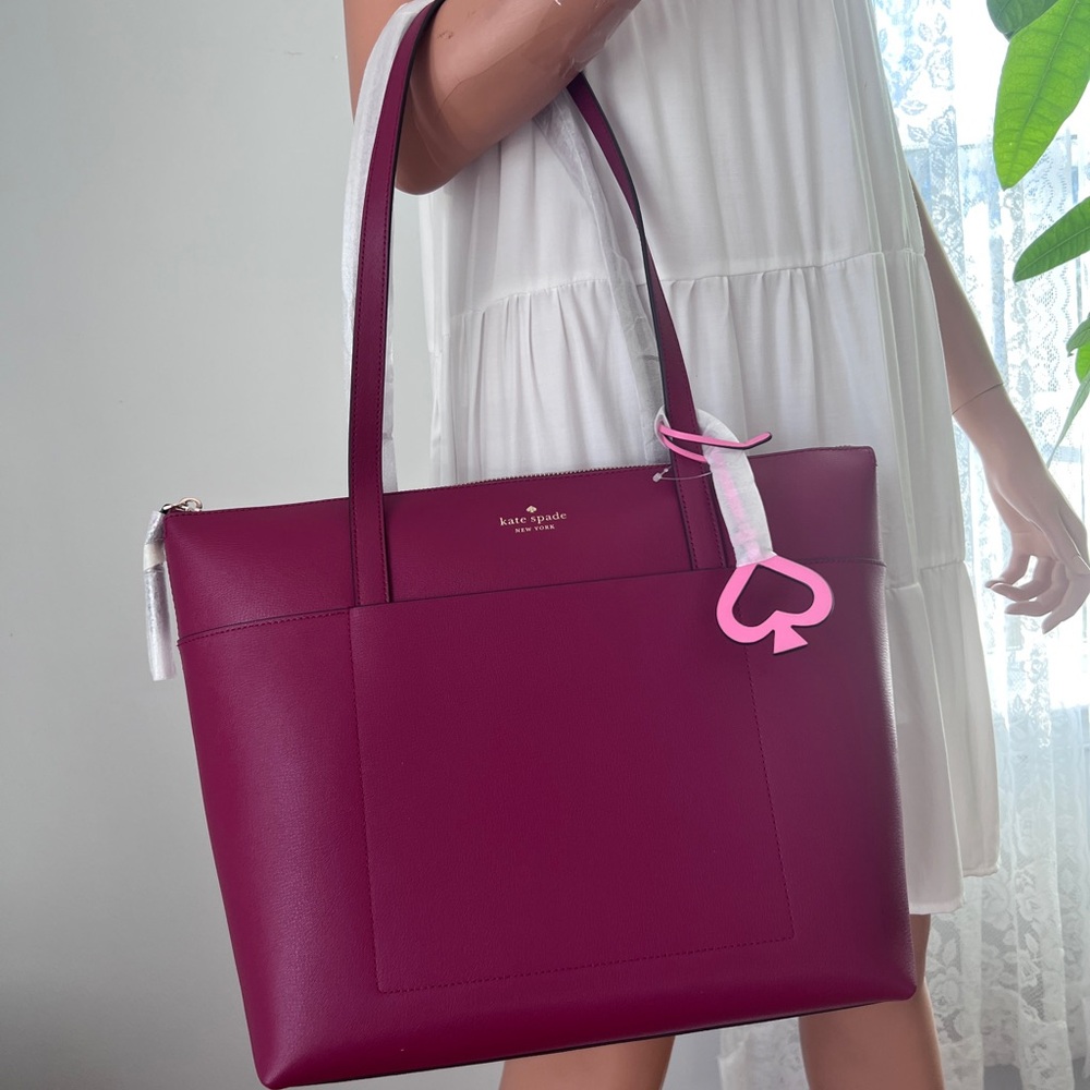NWT Kate Spade Patrice shoulder tote bag purse cranberry cocktail